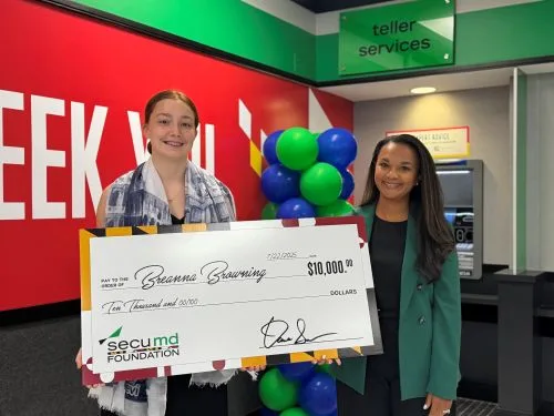 Breanna Browning $10,000 SECU MD Foundation